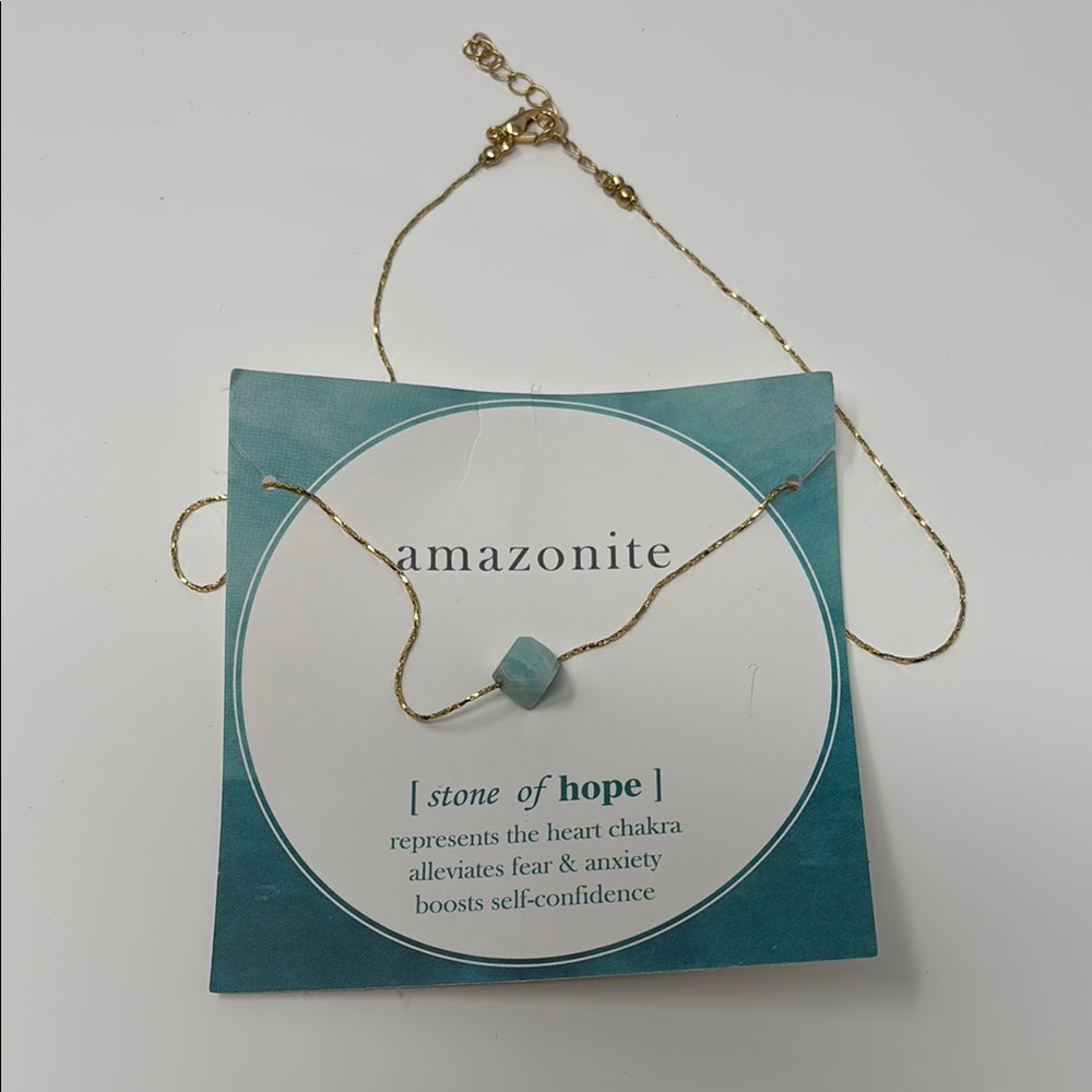 Gold Amazonite Necklace